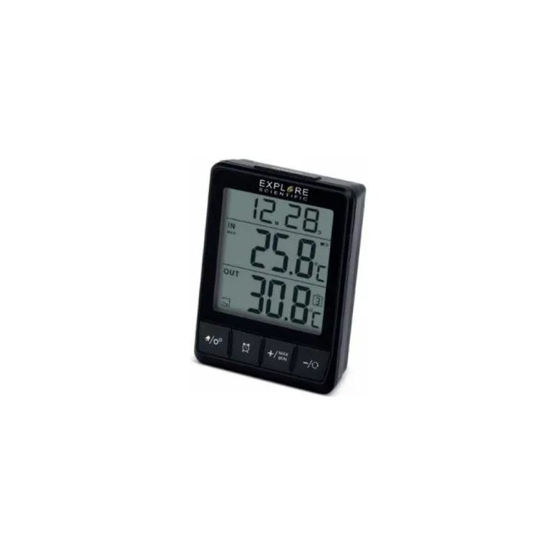 Explore Scientific OXS082 – Stazione Meteo con Sensore Wireless, Nero