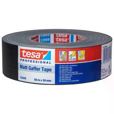 Tesa Professional Matt Gaffer Tape Nero 50 m x 50 mm