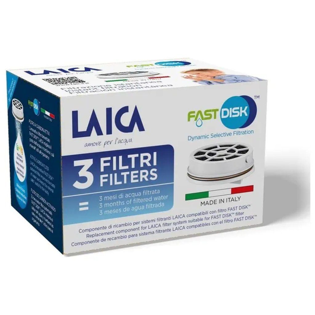 Laica FAST DISK FD03AA00 – 3 filtri per acqua