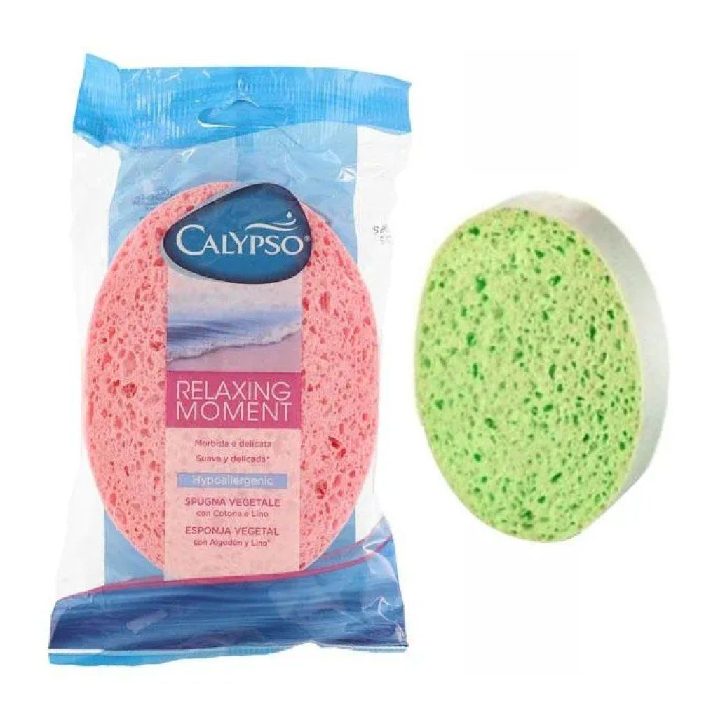 Calypso Relaxing Moment Spugna da Bagno Ovale 11 x 15 cm