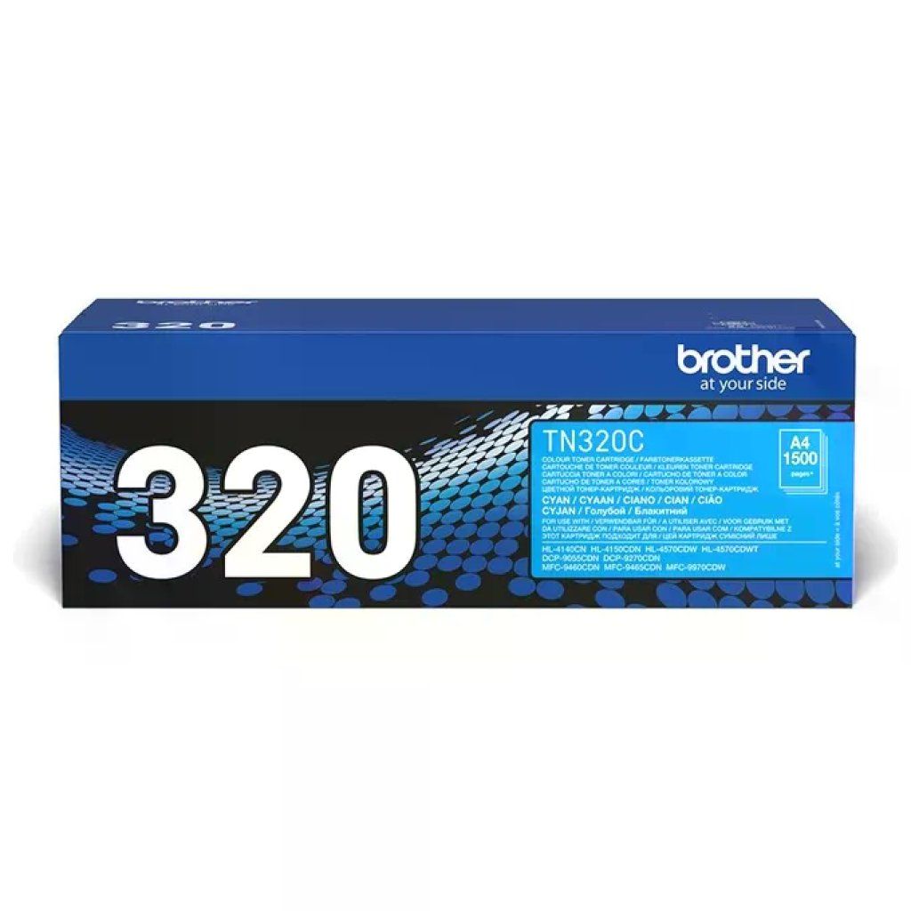 Brother TN-320C Toner Originale Ciano, 1.500 Pagine