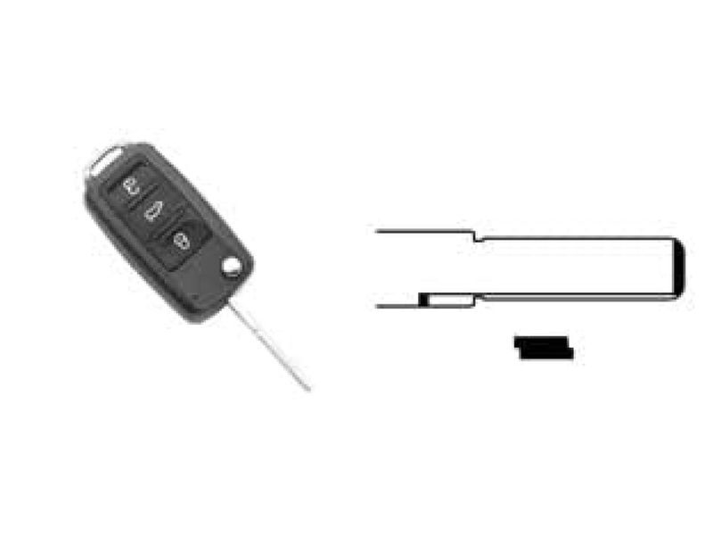 Silca HU66BRS8 Guscio per Chiave Auto a 3 Pulsanti