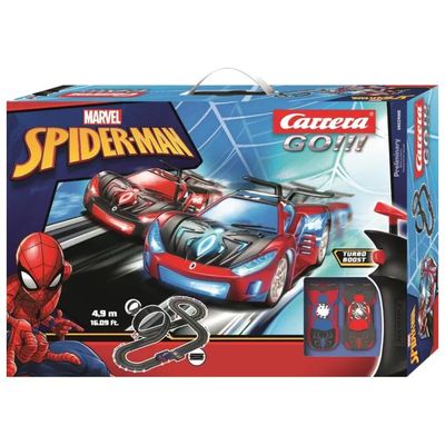Carrera GO!!! Spider Racing – Pista da corsa con 2 auto, scala 1:43