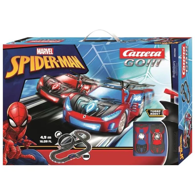 Carrera GO!!! Spider Racing – Pista da corsa con 2 auto, scala 1:43 Carrera GO!!! Spider Racing – Pista da corsa con 2 auto, scala 1:43