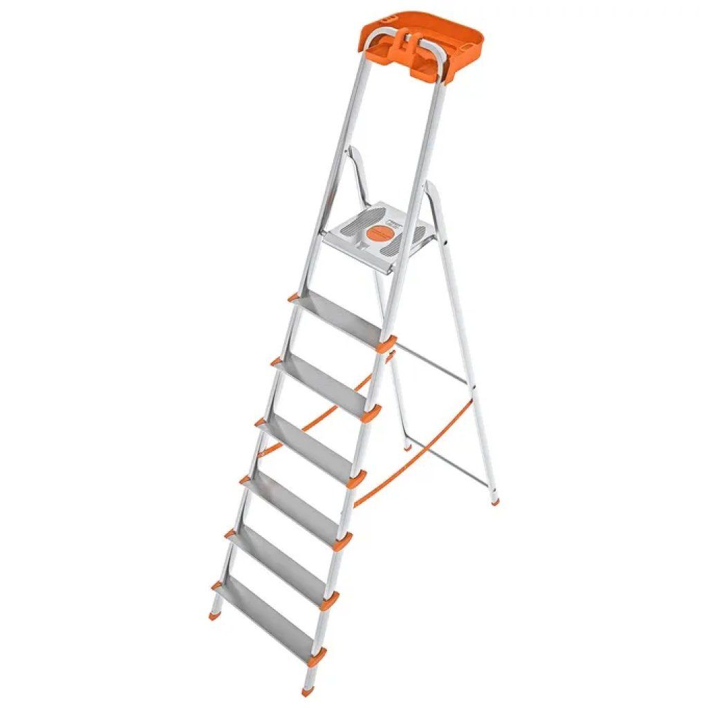 Colombo Attica S108A07P – Scala pieghevole in alluminio a 7 gradini
