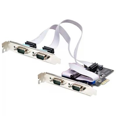 StarTech.com Scheda PCIe seriale a 4 porte RS-232/422/485 StarTech.com Scheda PCIe seriale a 4 porte RS-232/422/485