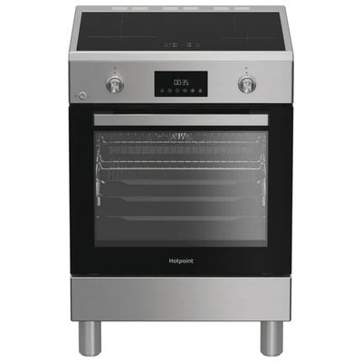 Hotpoint H6I8LMSAX Cucina a Induzione con Forno Ventilato, 72 L, Classe A, Acciaio Inox Hotpoint H6I8LMSAX Cucina a Induzione con Forno Ventilato, 72 L, Classe A, Acciaio Inox
