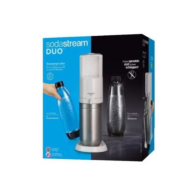 SodaStream DUO Gasatore d’Acqua Bianco con 2 Bottiglie