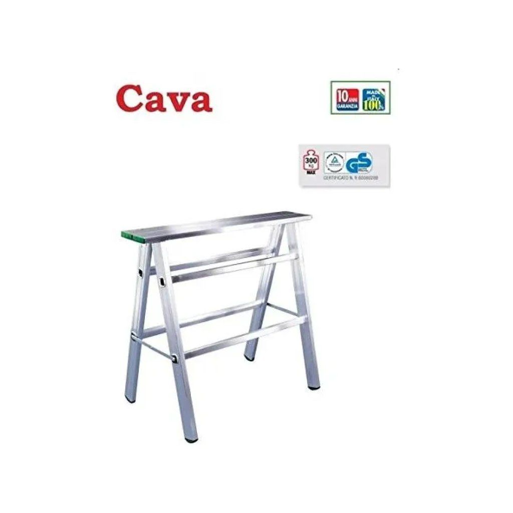 FACAL CAVA Cavallettone Pieghevole in Alluminio, Altezza 83,5 cm, Portata 300 kg