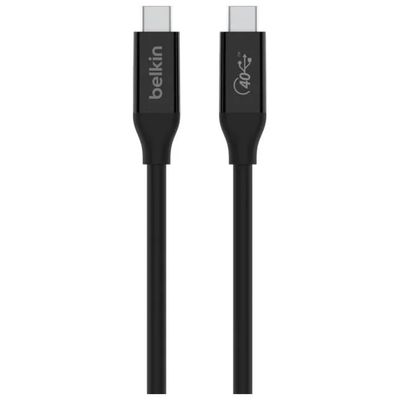 Belkin INZ001BT0.8MBK Cavo USB4 USB-C/USB-C, 0,8 m, 40 Gbit/s, 100 W, Nero