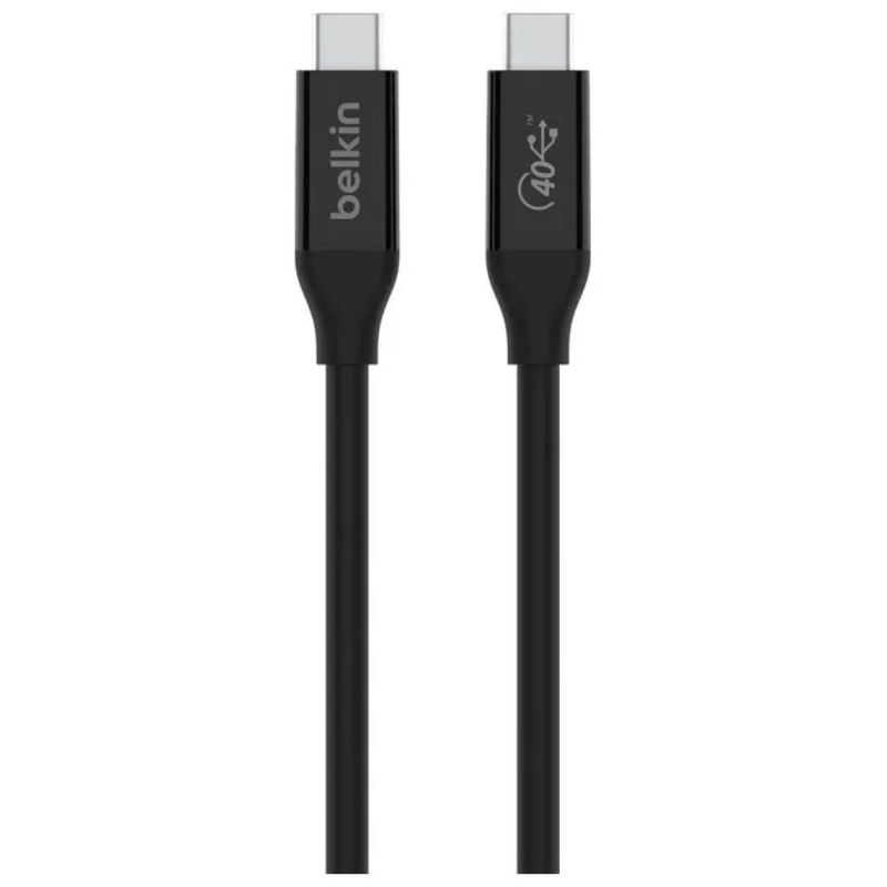 Belkin INZ001BT0.8MBK Cavo USB4 USB-C/USB-C, 0,8 m, 40 Gbit/s, 100 W, Nero Belkin INZ001BT0.8MBK Cavo USB4 USB-C/USB-C, 0,8 m, 40 Gbit/s, 100 W, Nero
