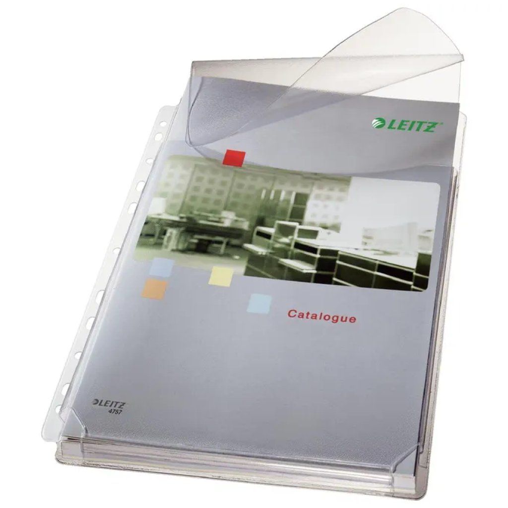 Leitz – Set di 5 buste portadocumenti trasparenti con soffietto, 22 × 30 cm Leitz – Set di 5 buste portadocumenti trasparenti con soffietto, 22 × 30 cm