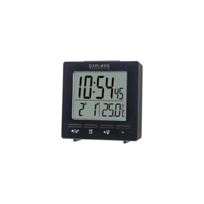 Explore Scientific RDC1005BLK Sveglia Digitale Radiocontrollata con Doppio Allarme