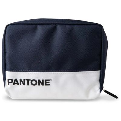 PANTONE PT-BPK000N – Borsa compatta da viaggio blu navy e bianca