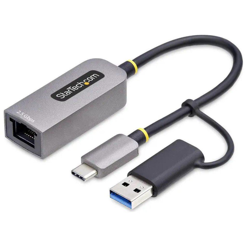 StarTech.com Adattatore USB-C a Ethernet 2,5GbE con USB-A StarTech.com Adattatore USB-C a Ethernet 2,5GbE con USB-A