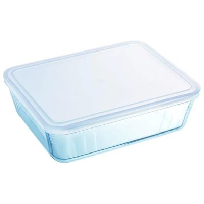 Pyrex Cook&Freez contenitore rettangolare in vetro borosilicato 4 L con coperchio