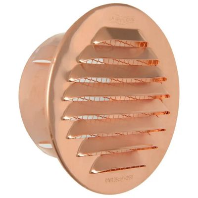 LAVENTILAZIONE Griglia di ventilazione tonda in rame 7,6 cm con rete antinsetti – GTR80R
