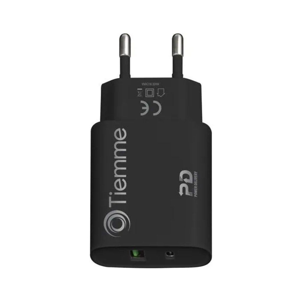 Tiemme 3640 Caricabatterie da Parete 20 W USB-A e USB-C Tiemme 3640 Caricabatterie da Parete 20 W USB-A e USB-C