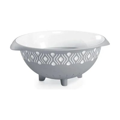 Stefanplast Tosca Scolapasta in Polipropilene Grigio, 28 cm