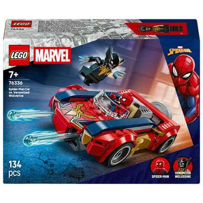 LEGO Marvel 76336 – Auto di Spider-Man contro Wolverine Venomizzato, 134 pezzi LEGO Marvel 76336 – Auto di Spider-Man contro Wolverine Venomizzato, 134 pezzi