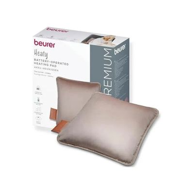 Beurer HK 77 Heaty Cuscino Riscaldante Senza Fili 45 x 45 cm – Smokey Taupe