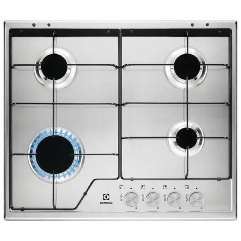 Electrolux KGS6424SX Piano cottura a gas 60 cm, 4 fuochi inox