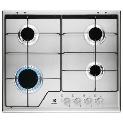 Electrolux KGS6424SX Piano cottura a gas 60 cm, 4 fuochi inox