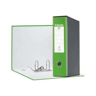 Esselte EUROFILE Raccoglitore ad Anelli A4 Verde, Dorso 8 cm