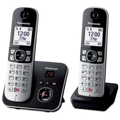 Panasonic KX-TG6862JTB Duo Telefono Cordless DECT con Segreteria