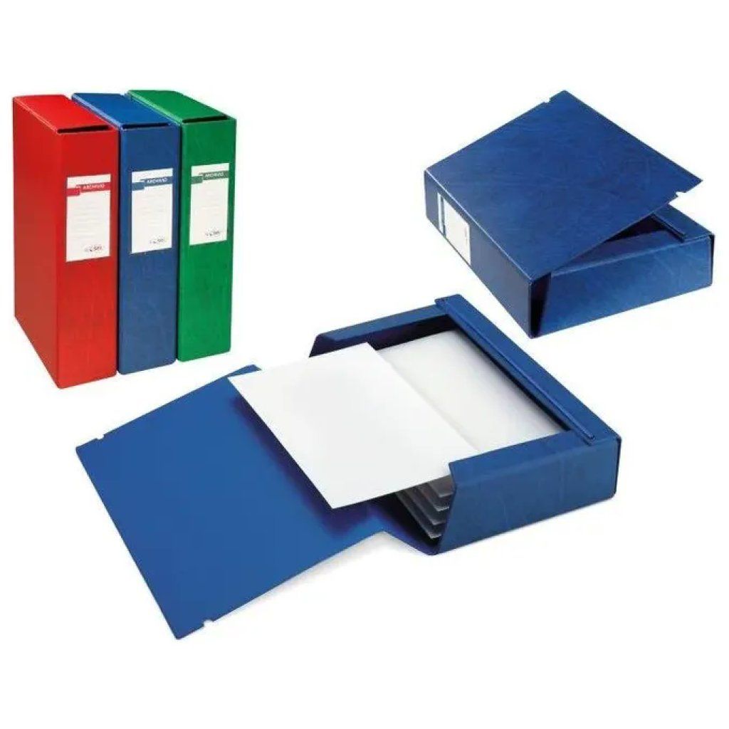 Sei Rota Scatola Archivio Blu, Dorso 12 cm Sei Rota Scatola Archivio Blu, Dorso 12 cm
