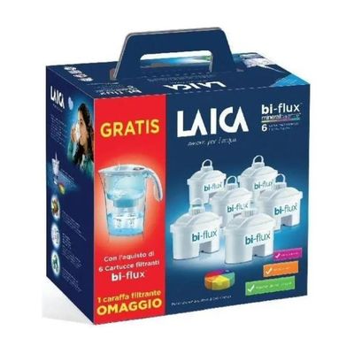 LAICA Stream Line J99601 Caraffa Filtrante 2,3 L con 6 Filtri Bi-Flux LAICA Stream Line J99601 Caraffa Filtrante 2,3 L con 6 Filtri Bi-Flux