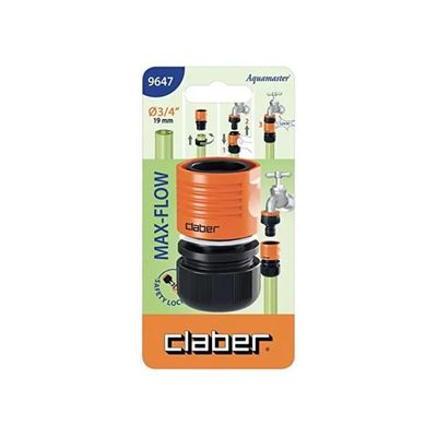 Claber Aquamaster Max-Flow 9647 – Raccordo Safety Lock per Tubo 3/4” Claber Aquamaster Max-Flow 9647 – Raccordo Safety Lock per Tubo 3/4”