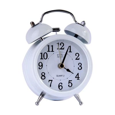 XTRA Old Time 07148 – Sveglia analogica bianca, 8 × 12,5 cm