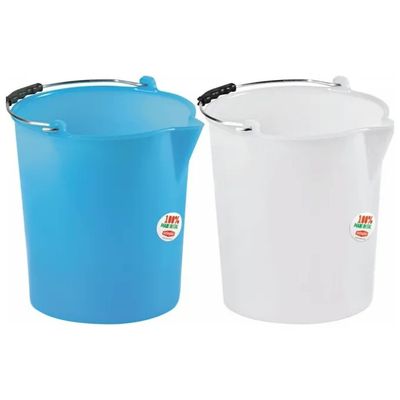 Stefanplast Secchio Graduato con Becco 6 L Azzurro