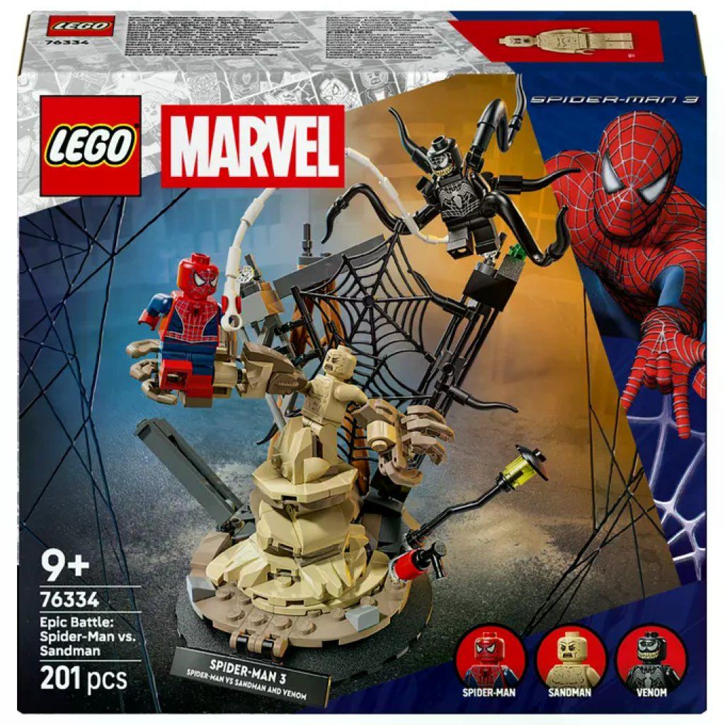 LEGO Marvel 76334 Epic Battle: Spider-Man vs. Sandman, 201 pezzi