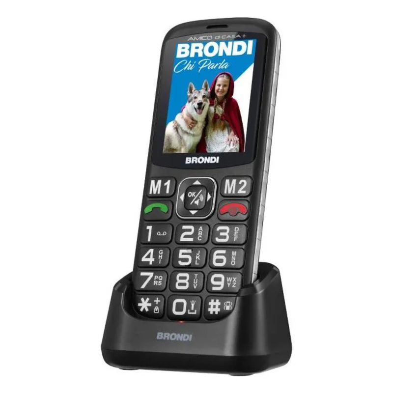 Brondi Amico di Casa+ – Telefono Cellulare Facile e Sicuro