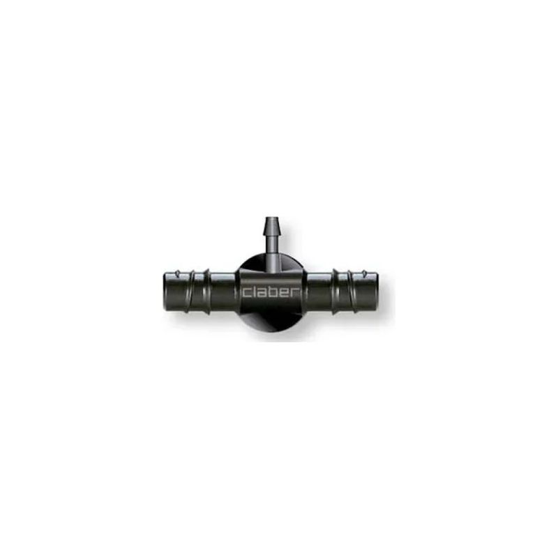 Claber 91073 Rainjet – Raccordi di derivazione per irrigazione a goccia, 1/2”–1/4”, 2 pezzi, neri