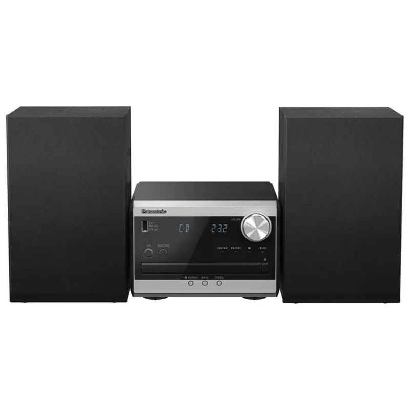 Panasonic SC-PM272EG-S Microsistema Hi-Fi DAB+ con CD e Bluetooth, 20 W, Argento