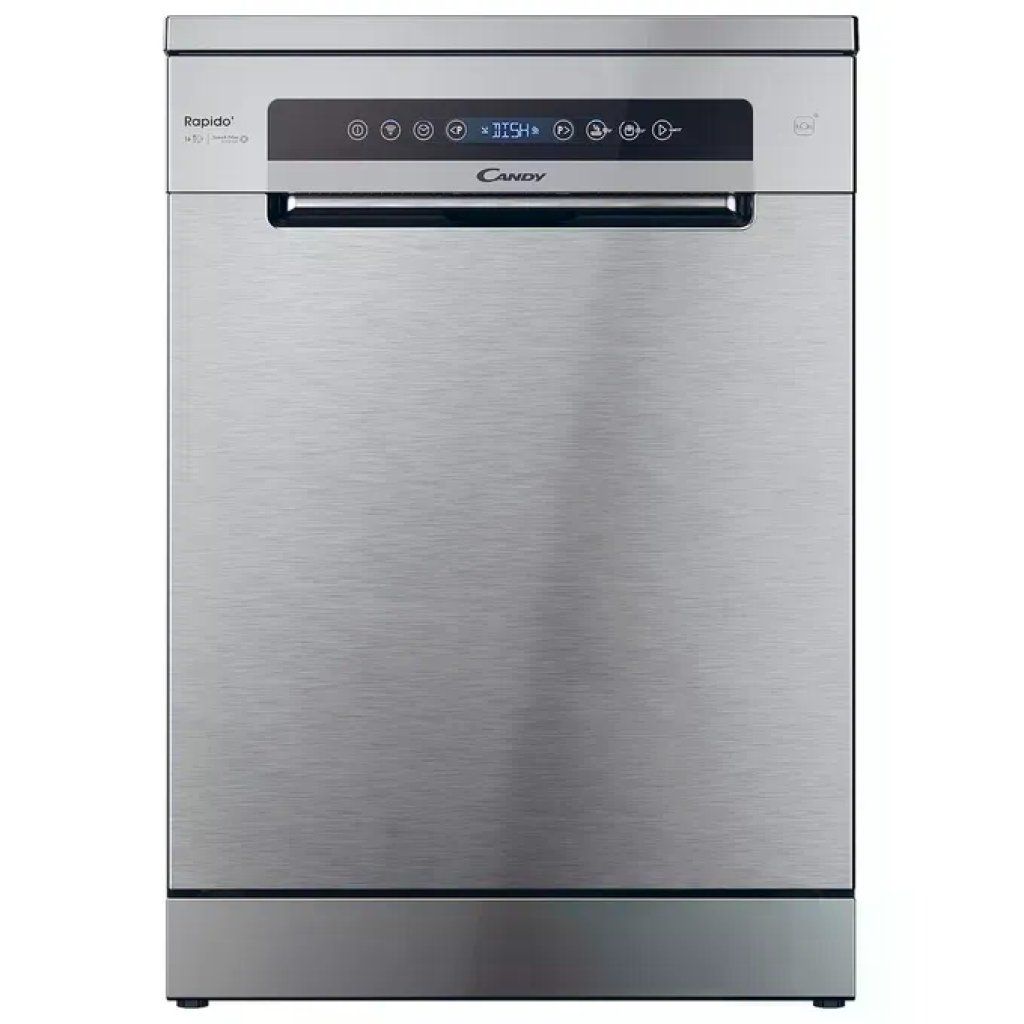 CANDY Lavastoviglie Candy RapidÓ CF 6C4F1X, 16 coperti, Wi-Fi, classe C, inox