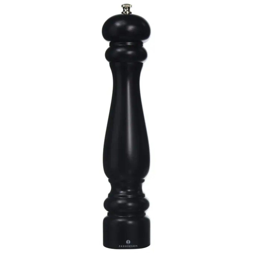 Zassenhaus Potsdam macinapepe in faggio nero opaco, 30 cm