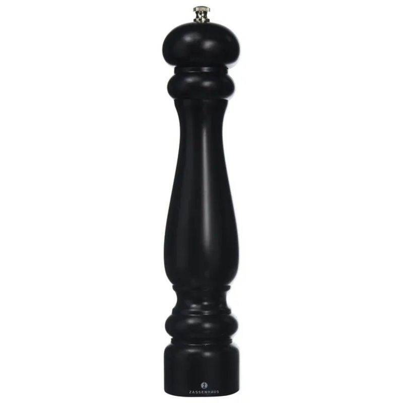 Zassenhaus Potsdam macinapepe in faggio nero opaco, 30 cm