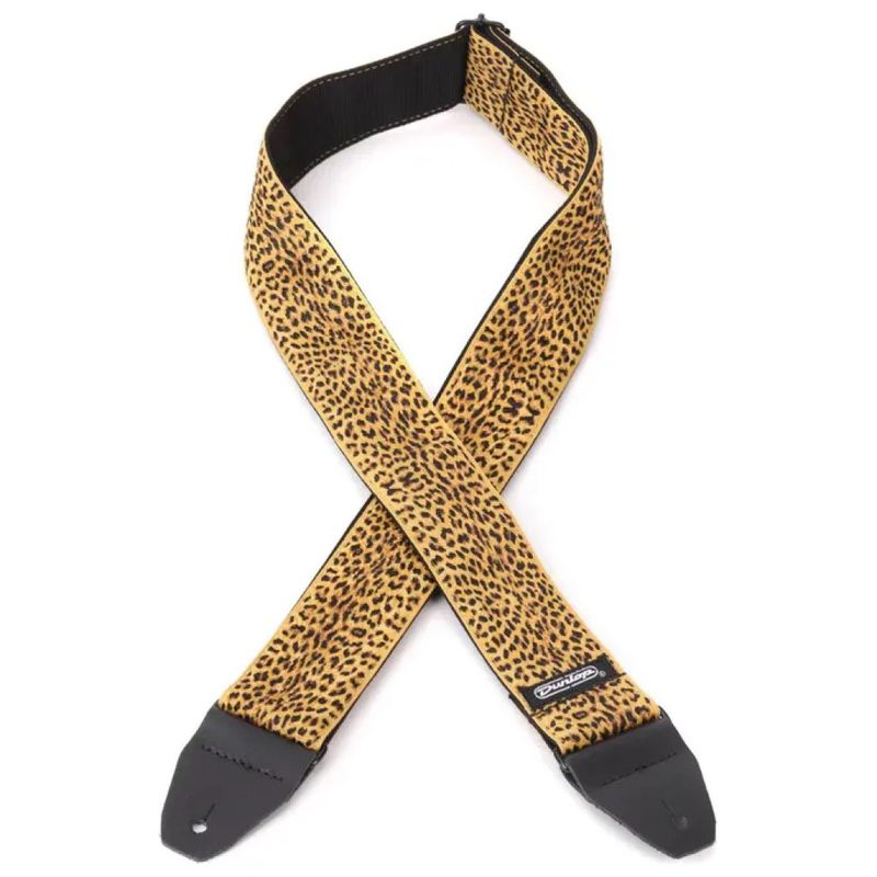 Dunlop LEOPARDSKIN Cinturino per Chitarra Leopardato 140 cm