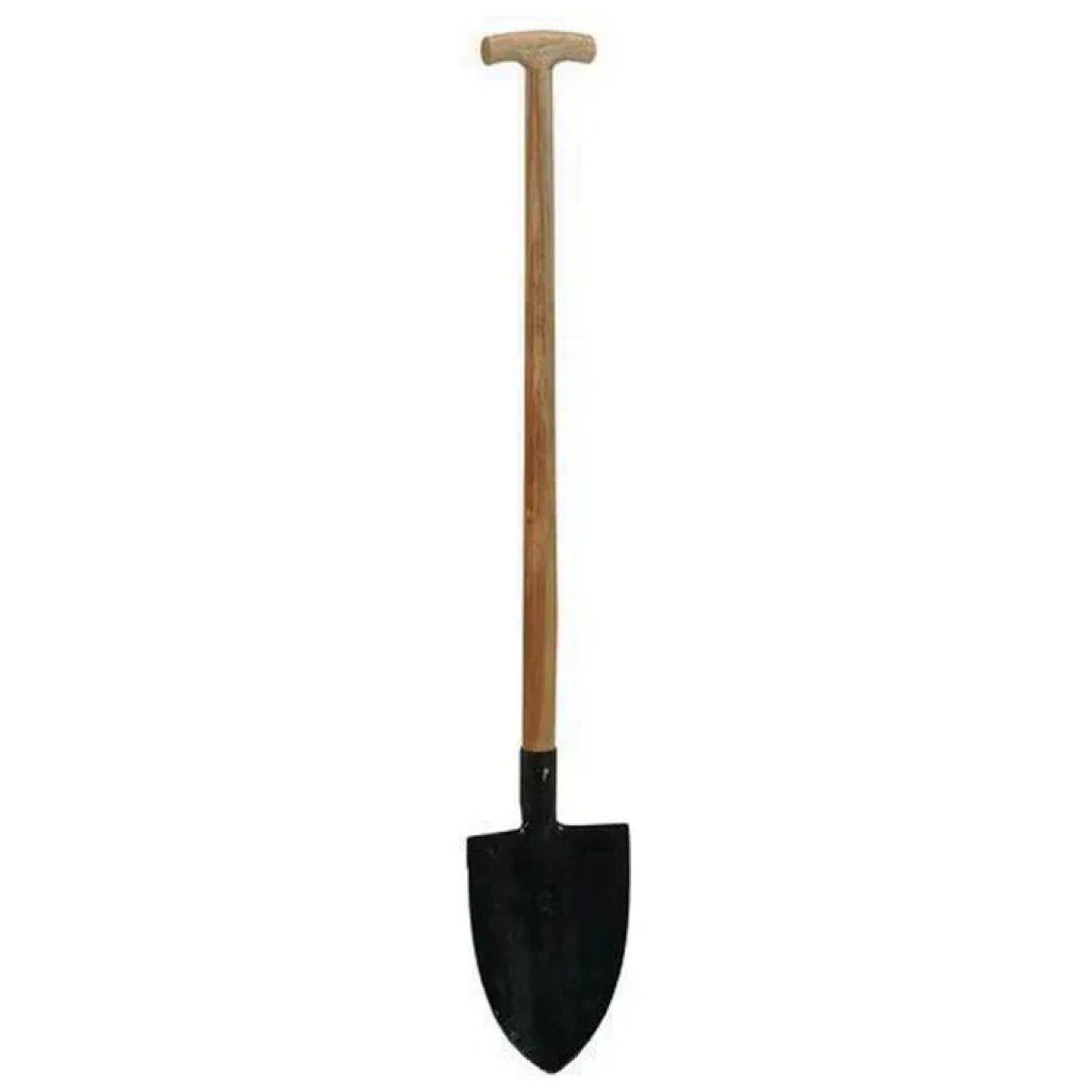 VIGOR-BLINKY Vanghetta forgiata a punta con manico in legno 90 cm