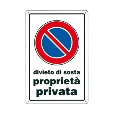 YEPPON Cartello Divieto di Sosta Proprietà Privata in Alluminio 30 × 45 cm YEPPON Cartello Divieto di Sosta Proprietà Privata in Alluminio 30 × 45 cm