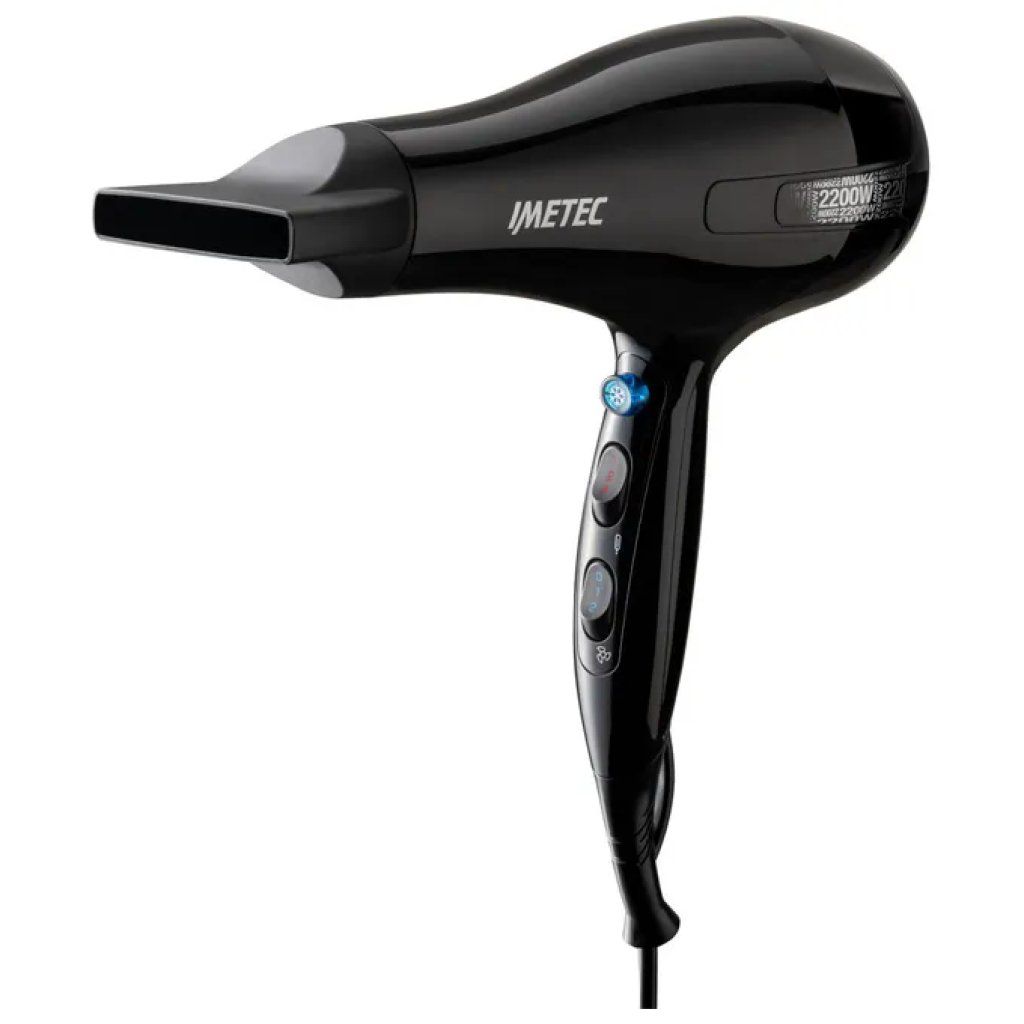 Imetec 11977 S6 2000 Asciugacapelli 2200W Motore DC 2 velocita' 3 temperature Colpo Aria Fredda
