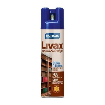 Nuncas Livax Cera Lucidante Spray per Legno 300 ml