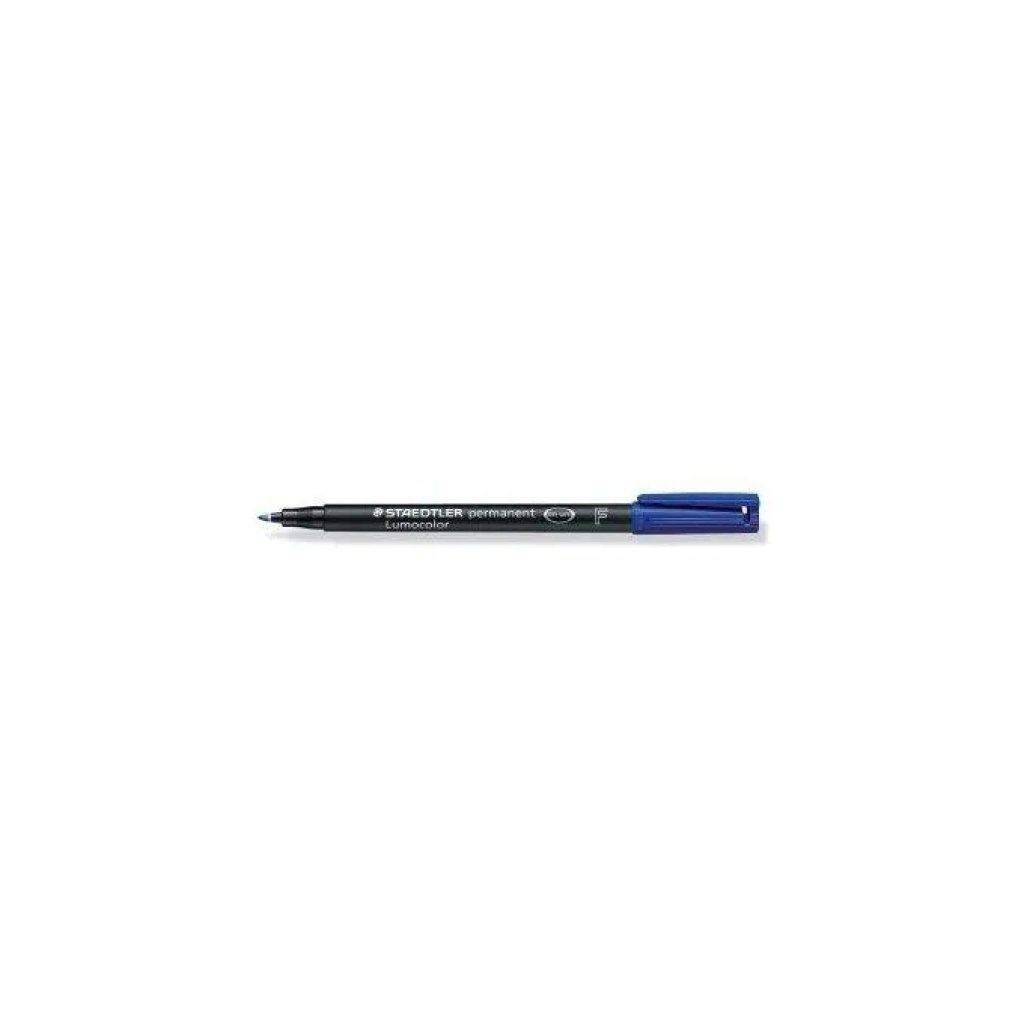 Staedtler Lumocolor Permanent F, 10 pennarelli blu a punta fine