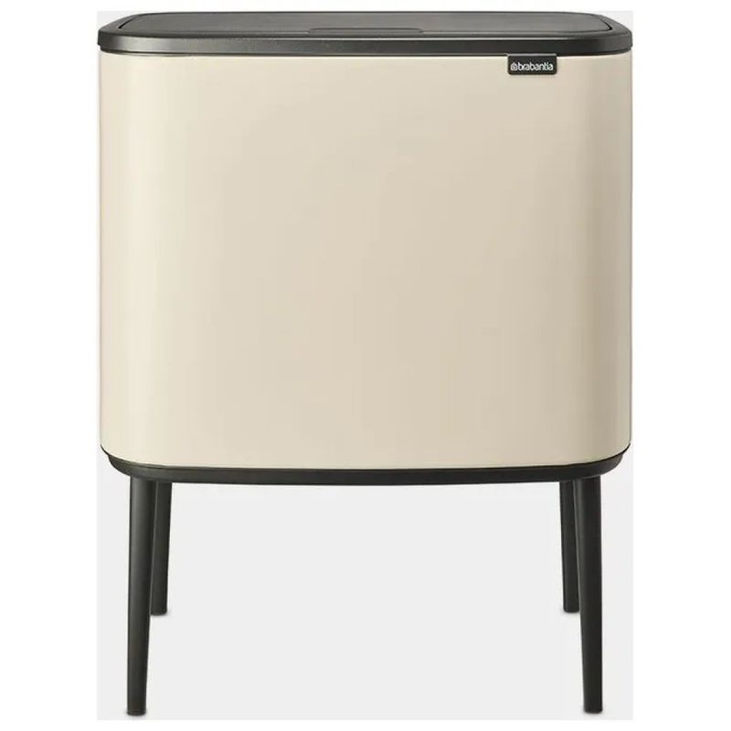 Brabantia Bo Touch Bin Beige, pattumiera per raccolta differenziata 3 x 11 L