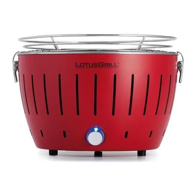 LotusGrill Mini barbecue a carbone rosso, griglia 29,2 cm