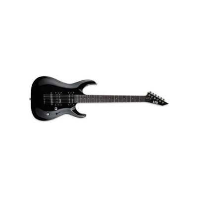 ESP LTD MH-10 Chitarra Elettrica Nera con Custodia
